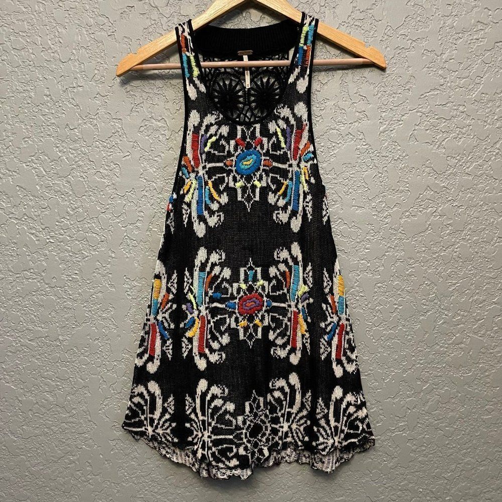 Free People Flower Power Tunic Black - Picture 3 of 10